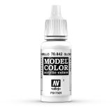 Vallejo Model Color weiß glänzend (gloss white)