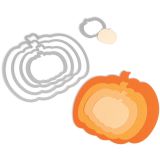 Sizzix Framelits Schablonen-Set Pumpkins Kürbisse 5tlg.- 657943